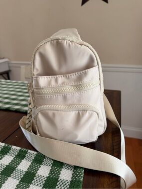 Cream Mini Crossbody Bag